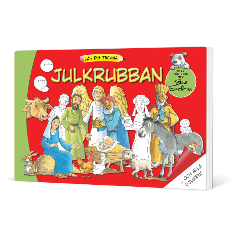 Lär dig teckna julkrubban Lär dig teckna julkrubban