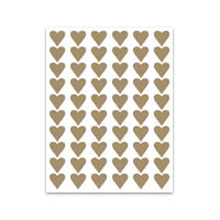 Klistermärken - Guldhjärtan