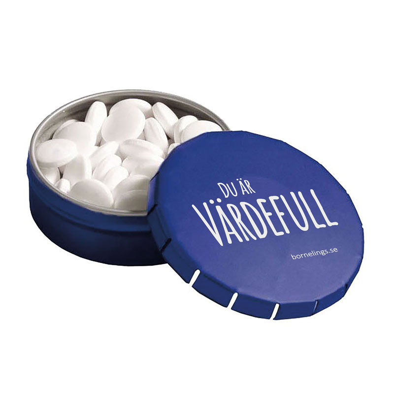 Plåtask med mintpastiller - bp559bl Plåtask med mintpastiller - bp559bl