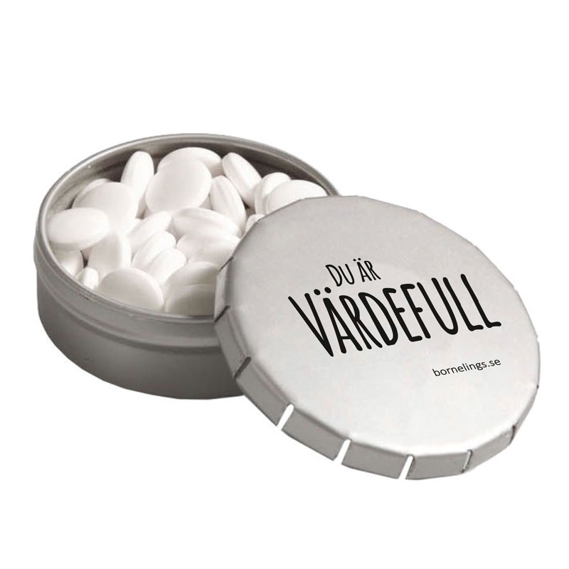 Plåtask med mintpastiller - bp559si Plåtask med mintpastiller - bp559si