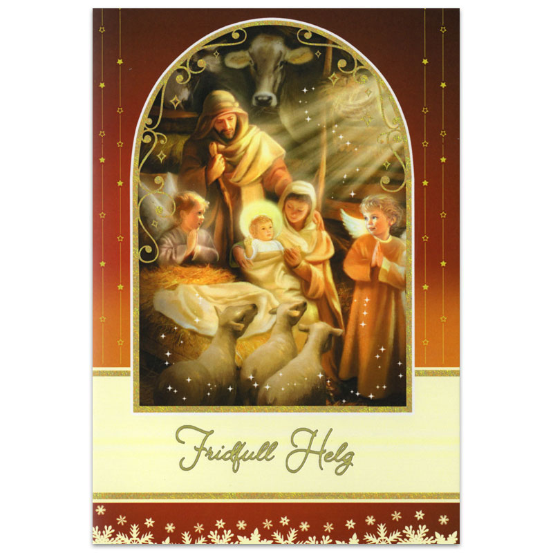 crnt3517-4 Dubbelt julkort