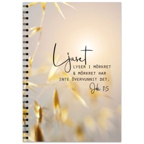 Anteckningsbok - Ljuset lyser i mörkret