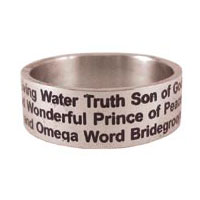 Silverring - Names of Jesus